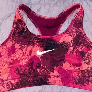 Nike Women's Abstract Pink Sports Bra